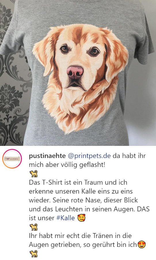 T-Shirt personalisiert mit deinem Haustier