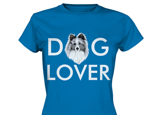 "Dog Lover" design personalized with your dog